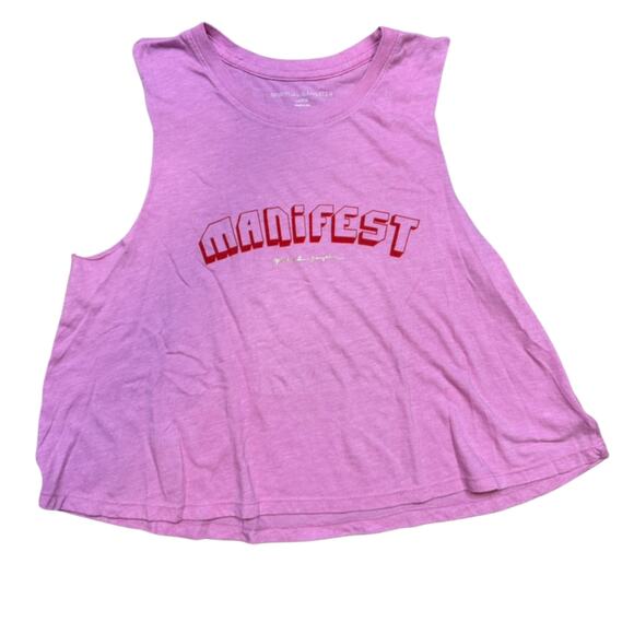 NWOT Spiritual Gangster Manifest Muscle Tank Top Large Pink - Picture 1 of 4